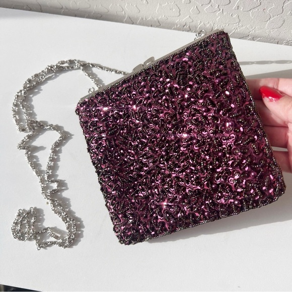 American Vintage Handbags - Le Regale Vintage Sequin Crossbody Bag